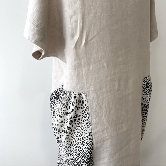 Neutral Linen Dress | Made in Italy - Picture 11 of 12